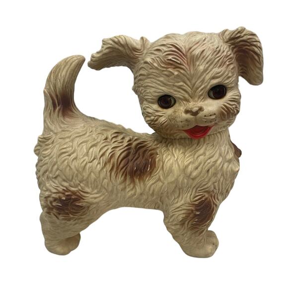 Vintage THB Edward Mobley Co Large Closing Eyes Formerley Squeaky Dog Toy - Picture 1 of 4
